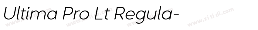 Ultima Pro Lt Regula字体转换